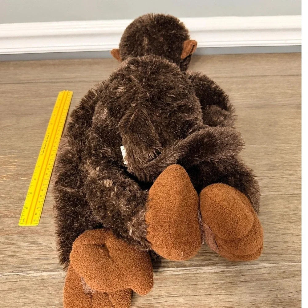 Fiesta Charlie Dark Brown Hanging Pull Arm Monkey Plush Stuffed Animal Toy